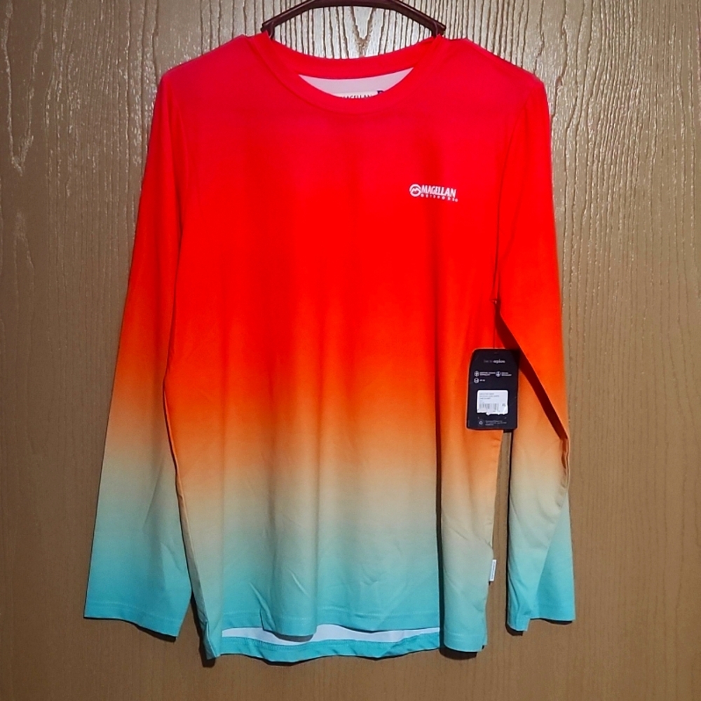 Magellan Girls Outdoor Boyfriend Fish Gear Longselve Sz(16) XLarge NWT.